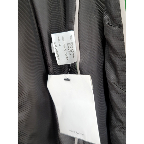 Calvin Klein Green Wool Blend Peacoat Jacket Size 10 Double Breasted NWT - Picture 5 of 6